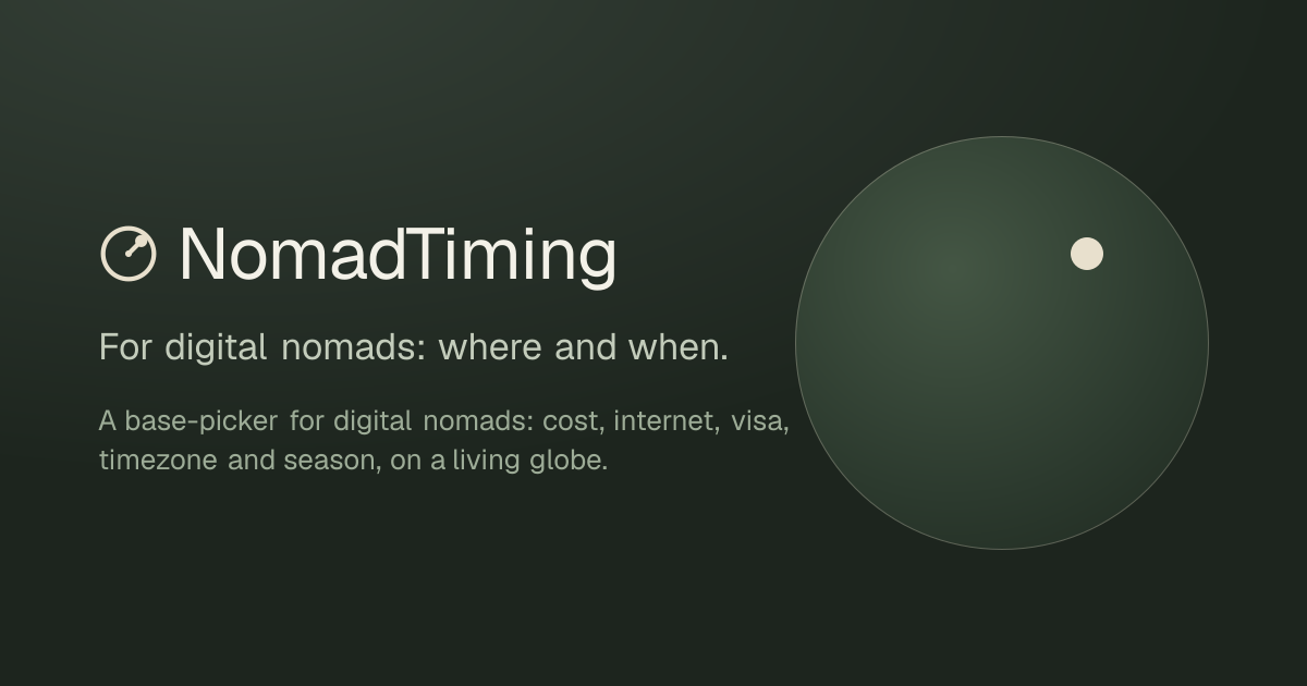 46 bases for people who work remotely, ranked by your month, budget and timezone logo